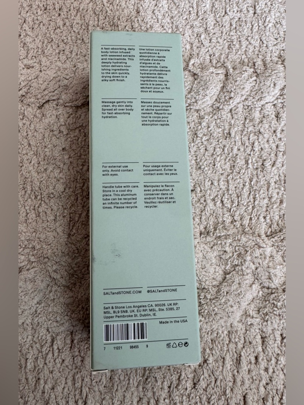 NIB Salt & Stone Bergamot & Hinoki Body Lotion - Picture 8 of 9